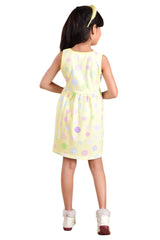 Clothe Funn Girls Sleeveless Zig Zag Printed Frock, Yellow
Sleeveless Frock