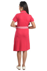 Clothe Funn Girls Solid Frock, Fuschia
Short Sleeves Frock