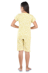 Clothe Funn Girls Star Printed Half Sleeves T-Shirt & Shorts Set, Yellow
Half Sleeve T-Shirt & Shorts