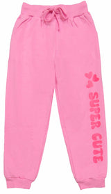 Clothe Funn Girls Printed Track Pant Loop Knit Fabric, Pink & Red (Pack of 2)
Full Length Track Pants