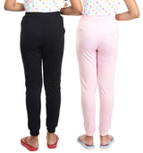 Clothe Funn Girls Printed Drifit Track Pants, Black/Pink (Pack of 2)
Full Length Track Pants