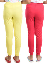 Clothe Funn Girls Printed Track Pant, DriFit, Fuschia/Lemon(Pack of 2)
Full Length Track Pants