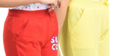 Clothe Funn Girls Printed Track Pant, DriFit, Red/Lemon (Pack of 2)
Full Length Track Pants