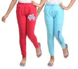 Clothe Funn Girls Printed Track Pant, DriFit, S.Blue/Fuschia (Pack of 2)
Full Length Track Pants