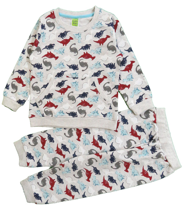 Clothe Funn Infant Boys Coordinate Set, Grey AOP