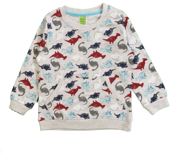 Clothe Funn Infant Boys Coordinate Set, Grey AOP