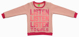 Clothe Funn Girls Fleece sweatshirt, Peach