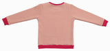 Clothe Funn Girls Fleece sweatshirt, Peach