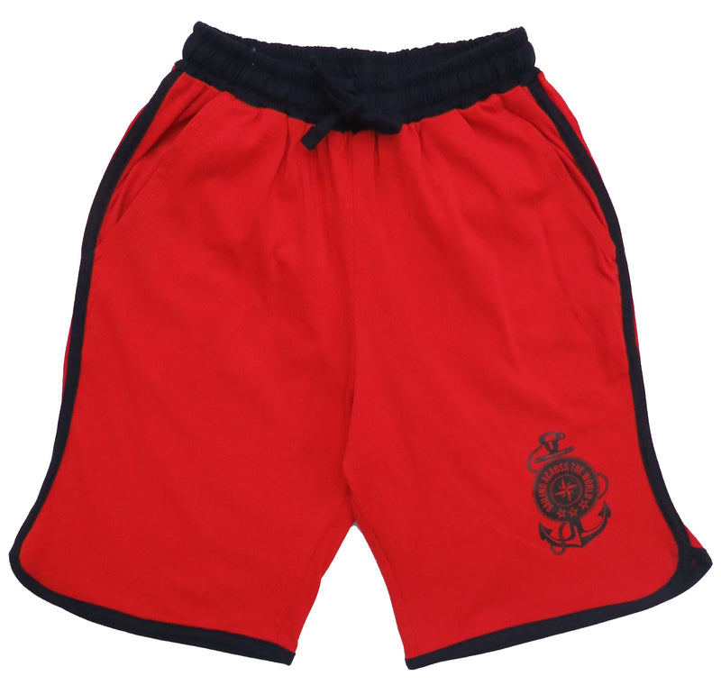 Clothe Funn Boys Regular Shorts Red, Navy, Maroon Combo:-15 (Pack Of 3)