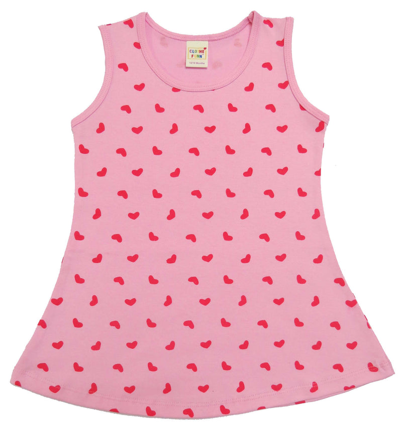 Clothe Funn Baby Girls Sleeveless Printed Frock Combo:-3 Lemon/Pink/S.Blue (Pack Of 3)