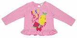 Clothe Funn Baby Girls Co-Ordinate Set, Full sleeve T-Shirts & Full Pant, Pink & Fuschia