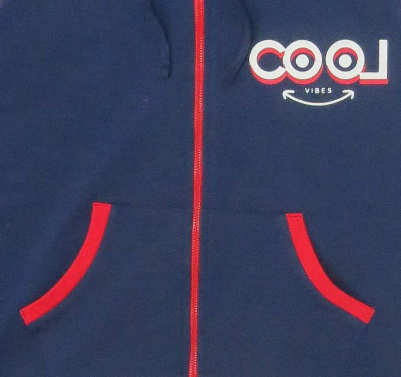 Clothe Funn Boys Tracksuit, Hood Jacket With Track Pant, Navy Cool