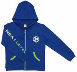 Clothe Funn Boys Tracksuit, Hood Jacket With Track Pant, Royal