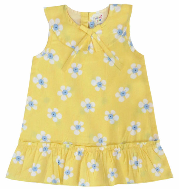 Clothe Funn Baby Girls Fancy Dress, Yellow AOP