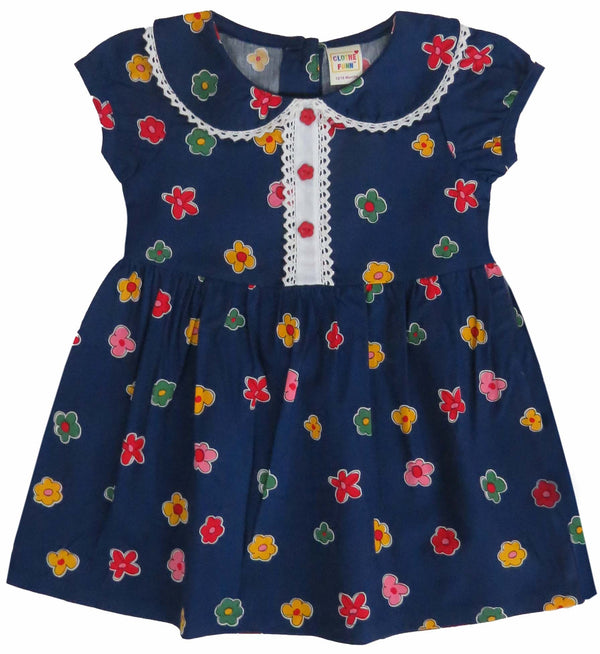 Clothe Funn Baby Girls Fancy Dress, Navy AOP