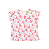 Clothe Funn New Born Baby Girl's Dress, Peach/Red