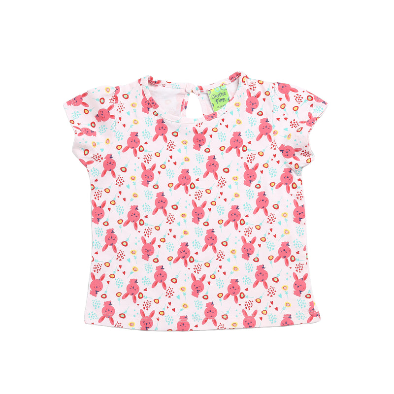 Clothe Funn New Born Baby Girl's Dress, Peach/Red