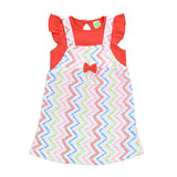 Clothe Funn Baby Girl Knee-Length Dress, Multicolour