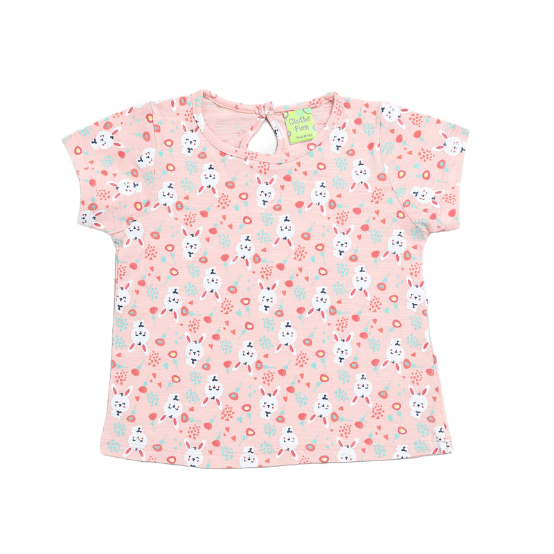 Clothe Funn New Born Baby Girl's Dress, Peach/Coral