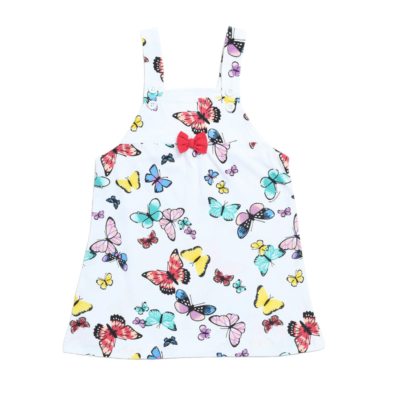 Clothe Funn New Born Baby Girl's Dress, White/Fuschia