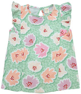 Clothe Funn Girls Co-Ord Set, Skirts Set, Mint AOP