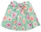 Clothe Funn Girls Co-Ord Set, Skirts Set, Mint AOP