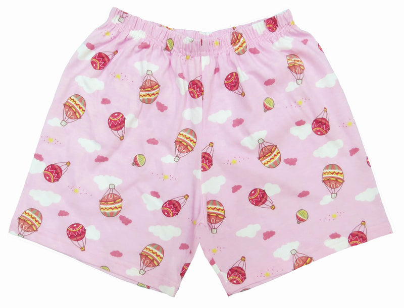 Clothe Funn Girls Cotton Nightwear set, White & Pink AOP