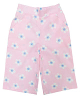 Clothe Funn Girls Floral Printed Cotton Co-Ord Set, Pink Floral AOP