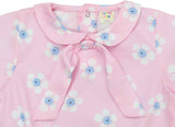 Clothe Funn Girls Floral Printed Cotton Co-Ord Set, Pink Floral AOP