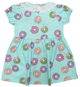 Clothe Funn Baby Girls Fancy Dress, Sky Blue AOP