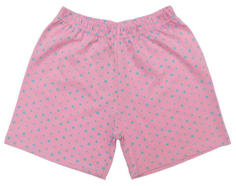 Clothe Funn Girls Co_ord Set, Short Set,T.Blue/Pink Dotted & Neon Green & Yellow(Pack of 2 Set)