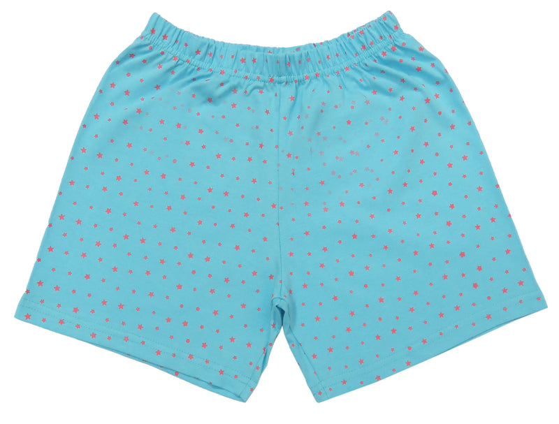 Clothe Funn Girls Cotton Nightwear Set, Baby Pink & T.Blue