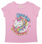 Clothe Funn Girls Cotton Nightwear Set, Baby Pink & T.Blue