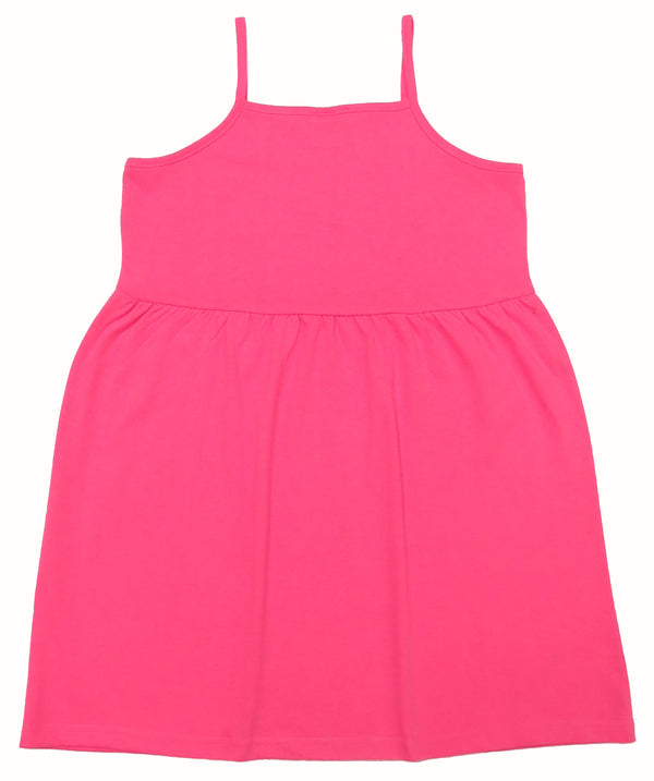 Clothe Funn Girls Short Sleeve Frock, White & Pink