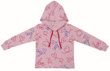 Clothe Funn Girls Track Suit, Hood Jacket & Track Pant, Lt. Pink