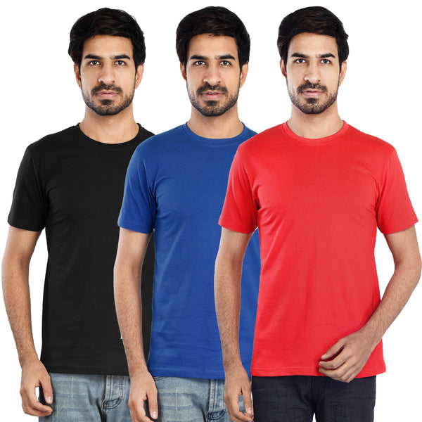 Clothe Funn Mens Round Neck T-Shirt, Combo-6