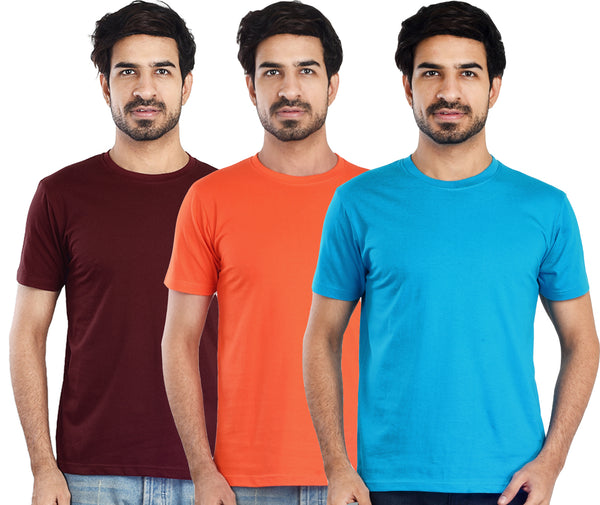 Clothe Funn Mens Round Neck T-Shirt, Combo-2