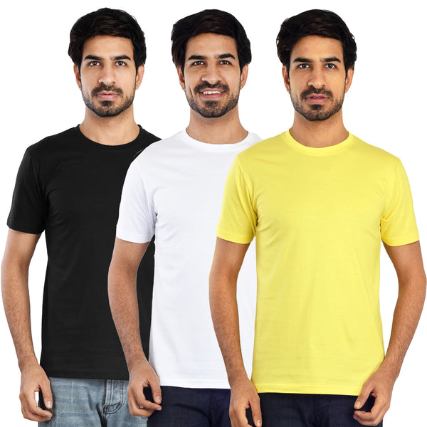 Clothe Funn Mens Round Neck T-Shirt, Combo-5
