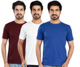 Clothe Funn Mens Round Neck T-Shirt, Combo-4
