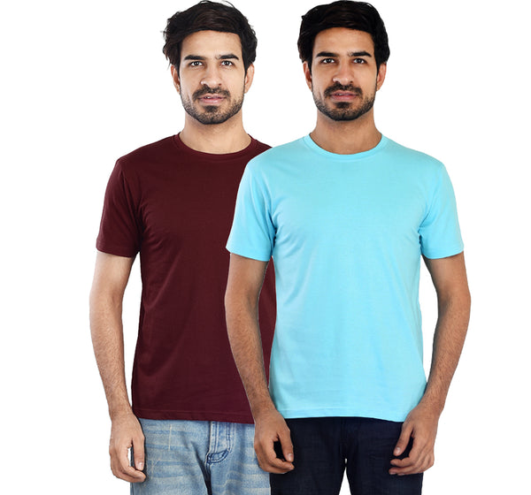 Clothe Funn Mens Round Neck T-Shirt, Combo-9