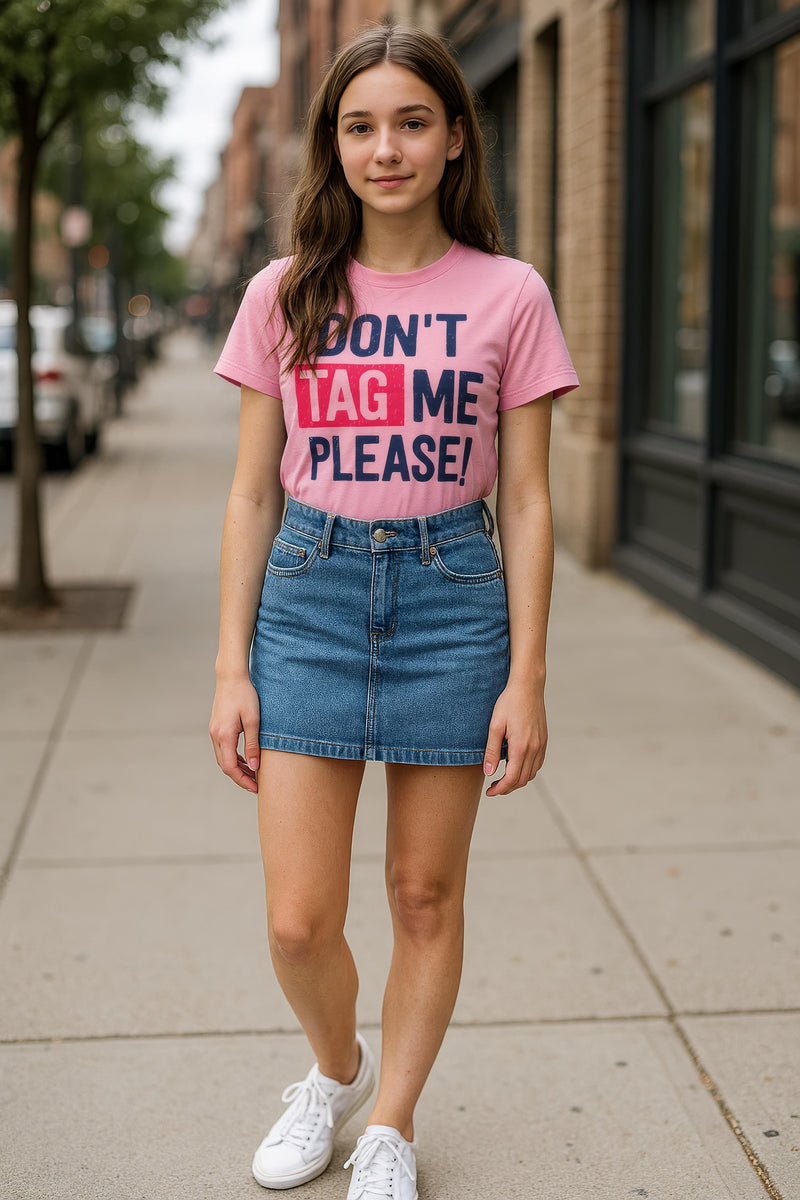 Clothe Funn Girls Chest Printed T-Shirts,Pink, Combo:-20 (Pack of 2)