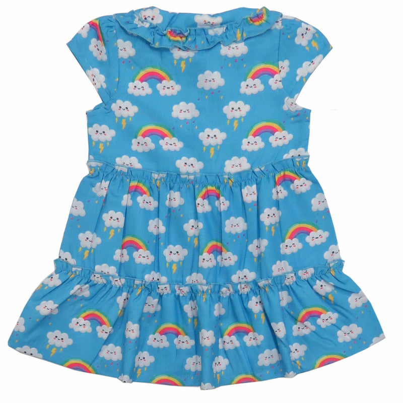 Clothe Funn Baby Girls Fancy Dress, Blue AOP