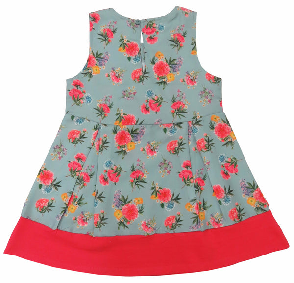 Clothe Funn Baby Girls Fancy Dress, Grey & Coral