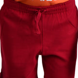 Clothe Funn Boys Regular Shorts, Maroon/Anthra Mel, Combo:-3 (Pack Of 2)
