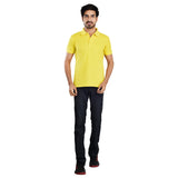 Clothe Funn Men's Polo T-Shirt, Yellow