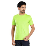 Clothe Funn Men's Round Neck Regular Fit, T-Shirt, Lime Green
