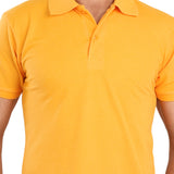 Clothe Funn Men's Polo T-Shirt, Gold