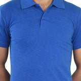 Clothe Funn Men's Polo T-Shirt, Royal