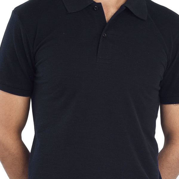 Clothe Funn Men's Polo T-Shirt, Navy