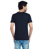 Clothe Funn Men's Round Neck Regular Fit, T-Shirt, Navy